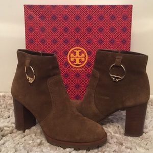 Tory Burch Sofia Suede Bootie Size 9.5